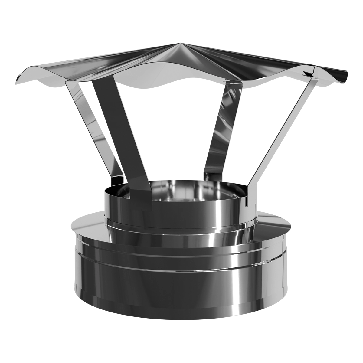 Грибок двостінний, нержавіюча сталь + нержавіючий кожух Versia-Lux  - фото 2