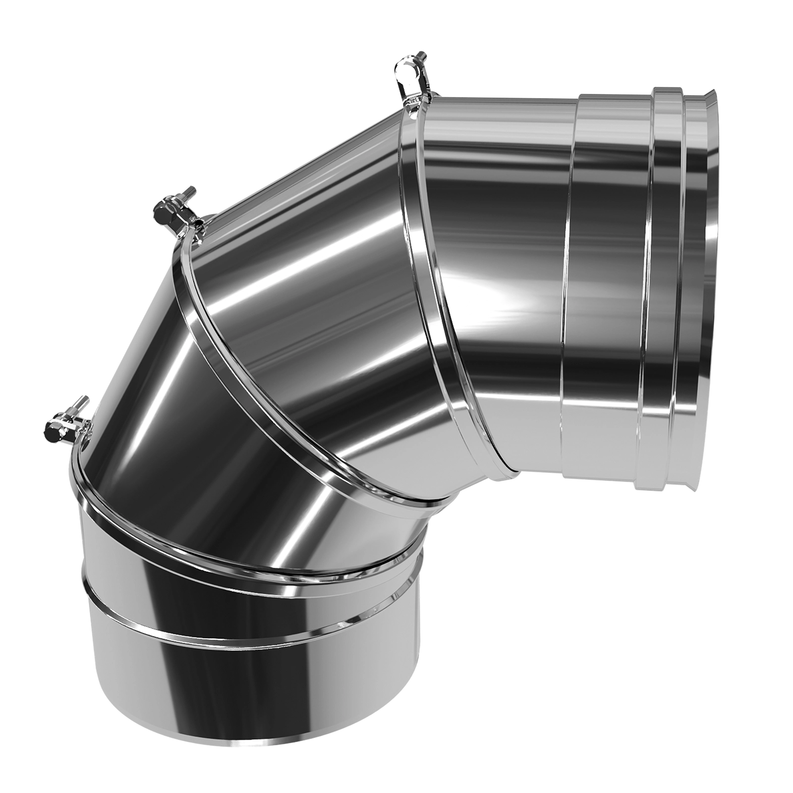 Коліно 0-90°, нержавіюча сталь Versia-Lux  - фото 2