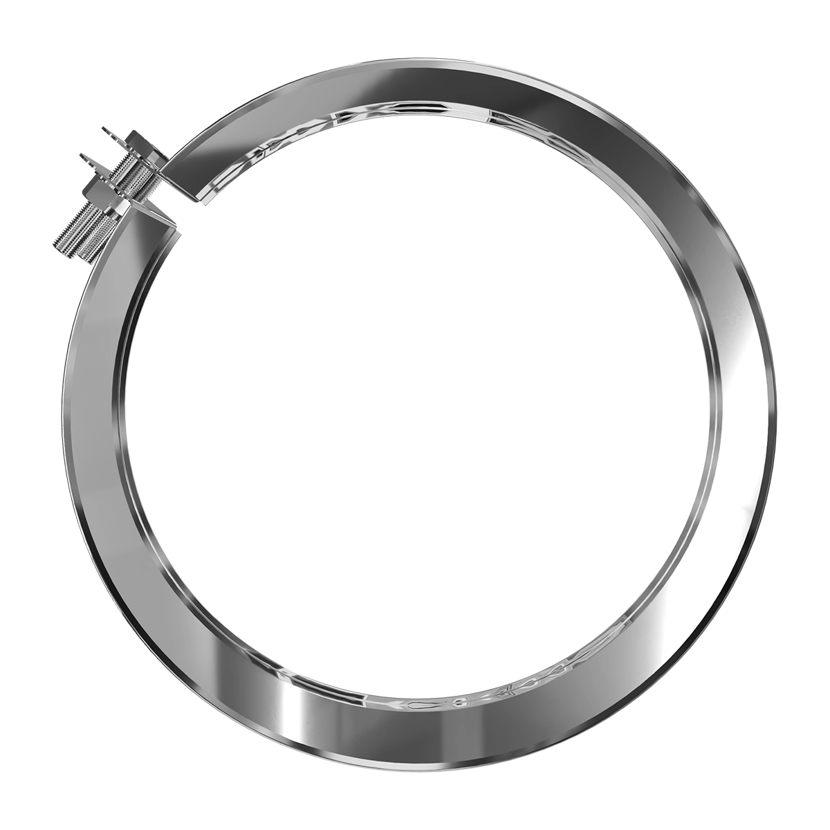Хомут обжимний, нержавіюча сталь Versia-Lux  - фото 2