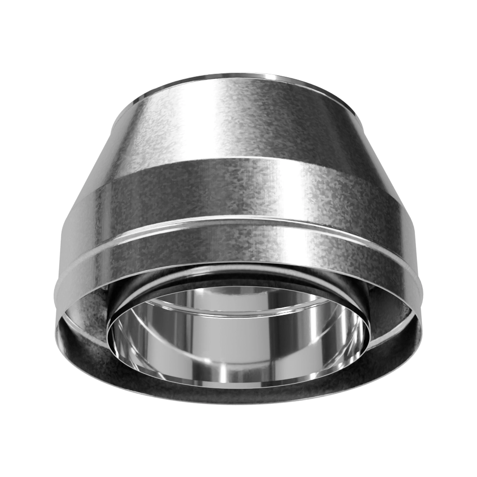 Конус, нержавіюча сталь + оцинкований кожух Versia-Lux  - фото 4