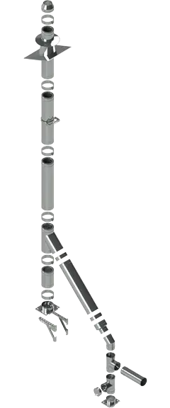 Дымоходная система тип 10 / камин