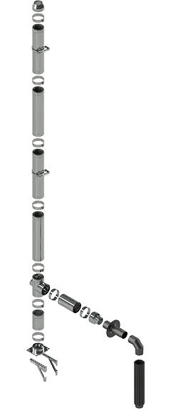 Дымоходная система тип 5 / камин