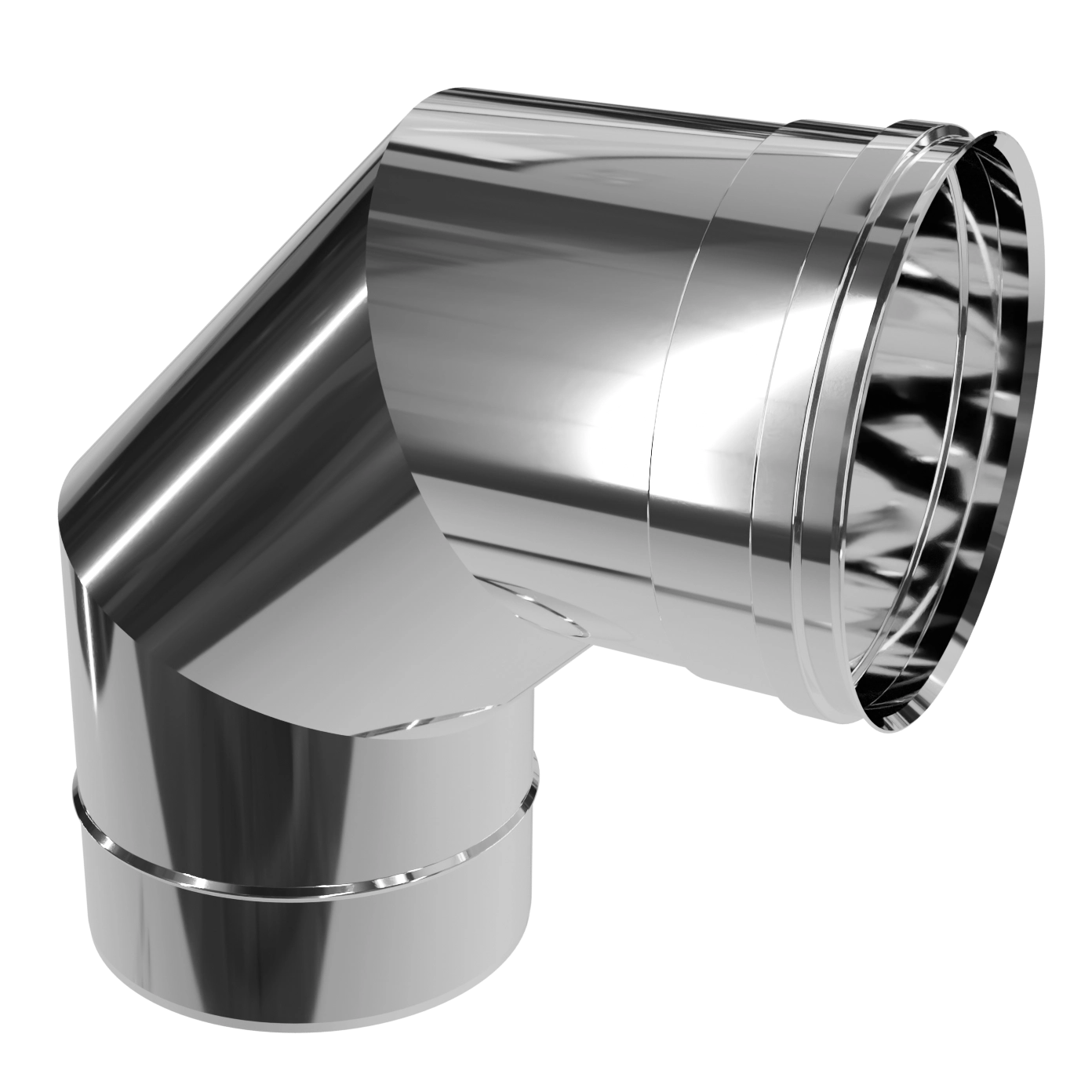 Коліно 90°, нержавіюча сталь Versia-Lux  - фото 1