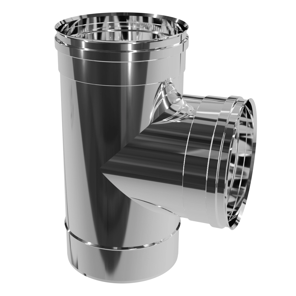 Трійник 90°, нержавіюча сталь Versia-Lux  - фото 1