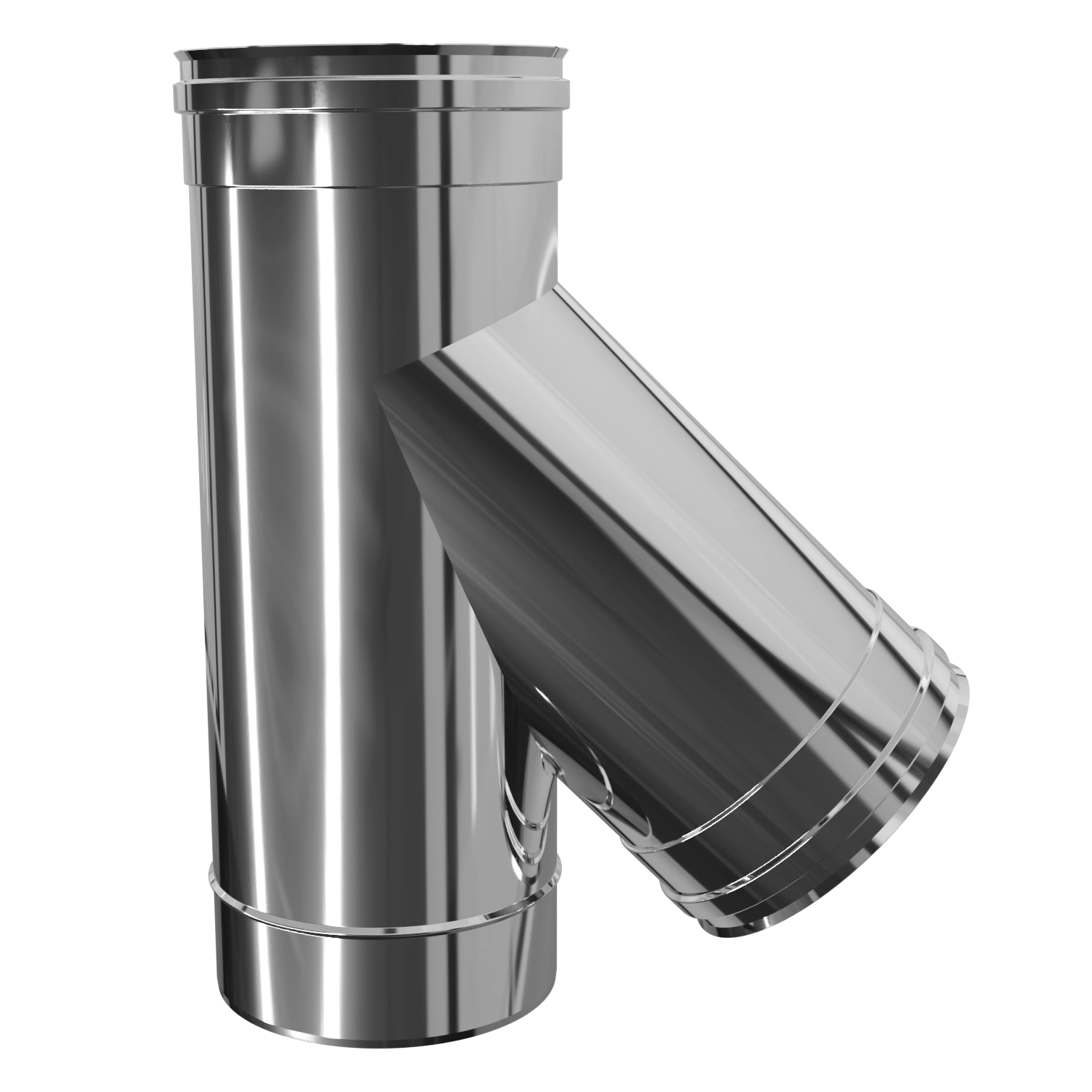 Трійник 45°, нержавіюча сталь Versia-Lux  - фото 2