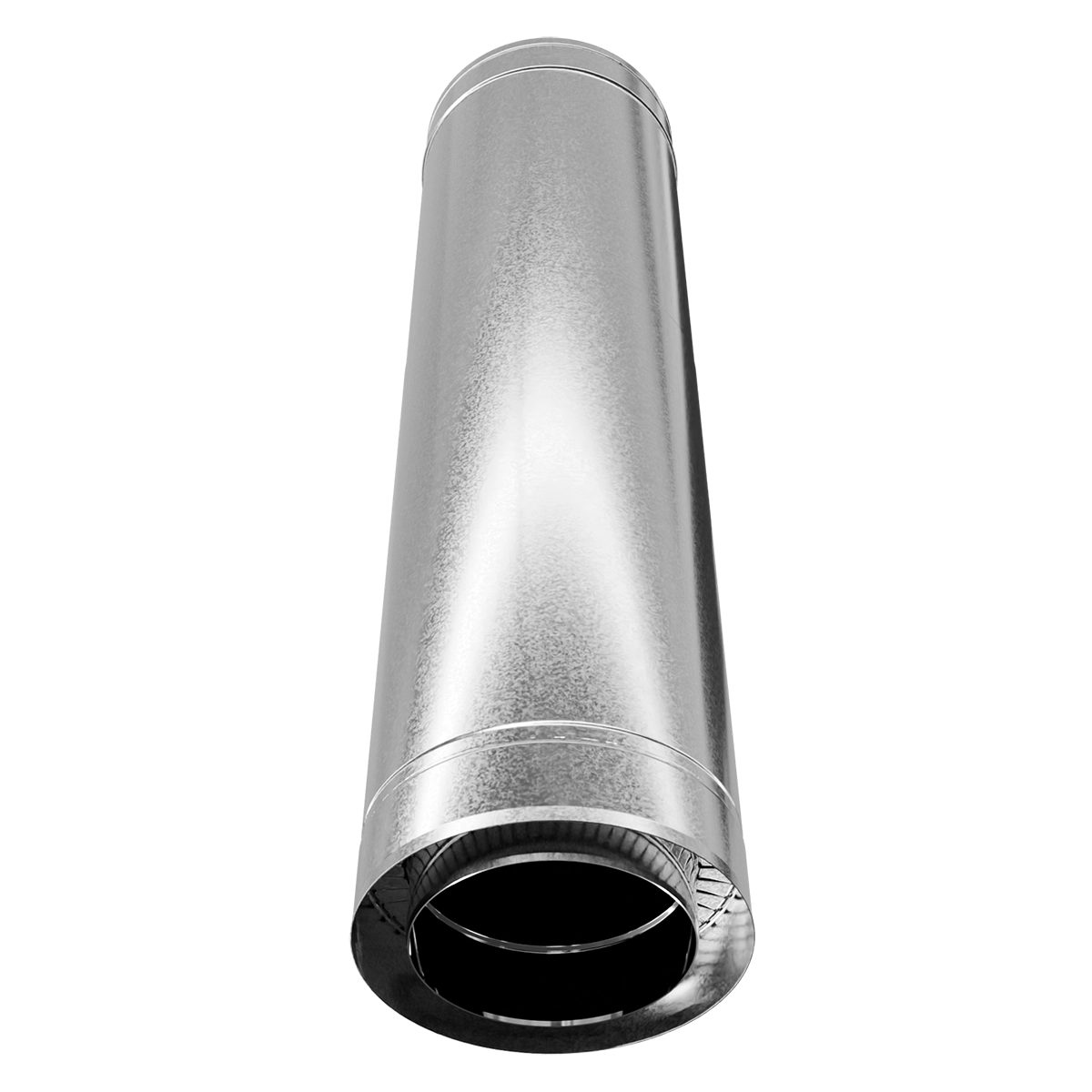 Труба-подовжувач двостінна 0.5-1 м, нержавіюча сталь + оцинкований кожух Versia-Lux  - фото 8