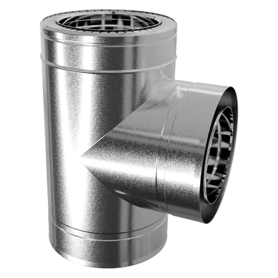 Трійник 90° двостінний