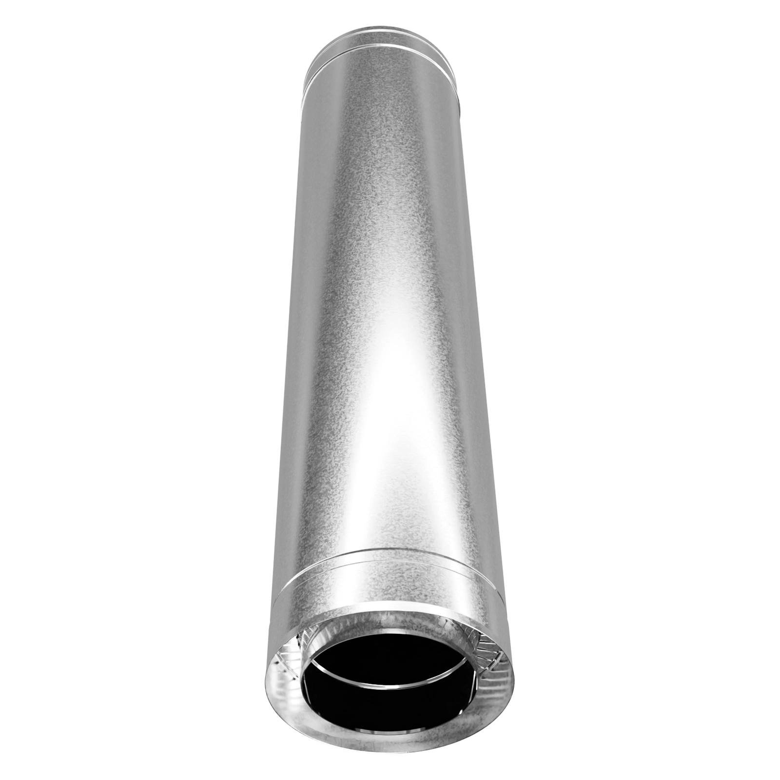 Труба двостінна 1 м, нержавіюча сталь + оцинкований кожух Versia-Lux  - фото 4