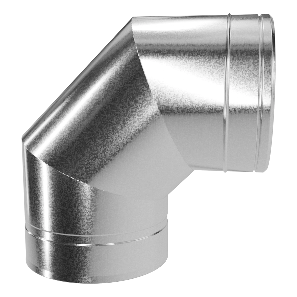 Коліно 90° двостінне, нержавіюча сталь + оцинкований кожух Versia-Lux  - фото 2