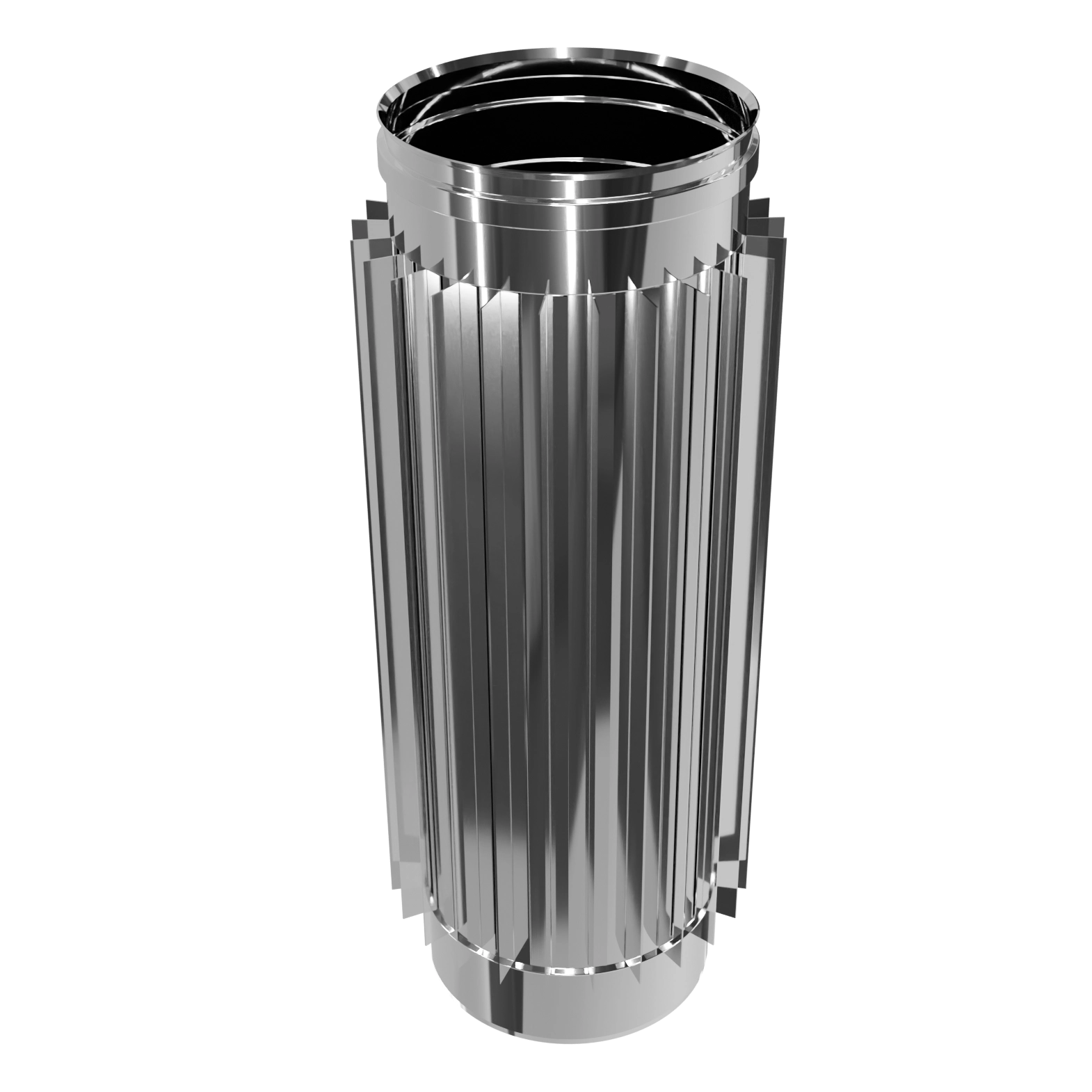 Труба-радіатор 0.5 м, нержавіюча сталь Versia-Lux  - фото 1