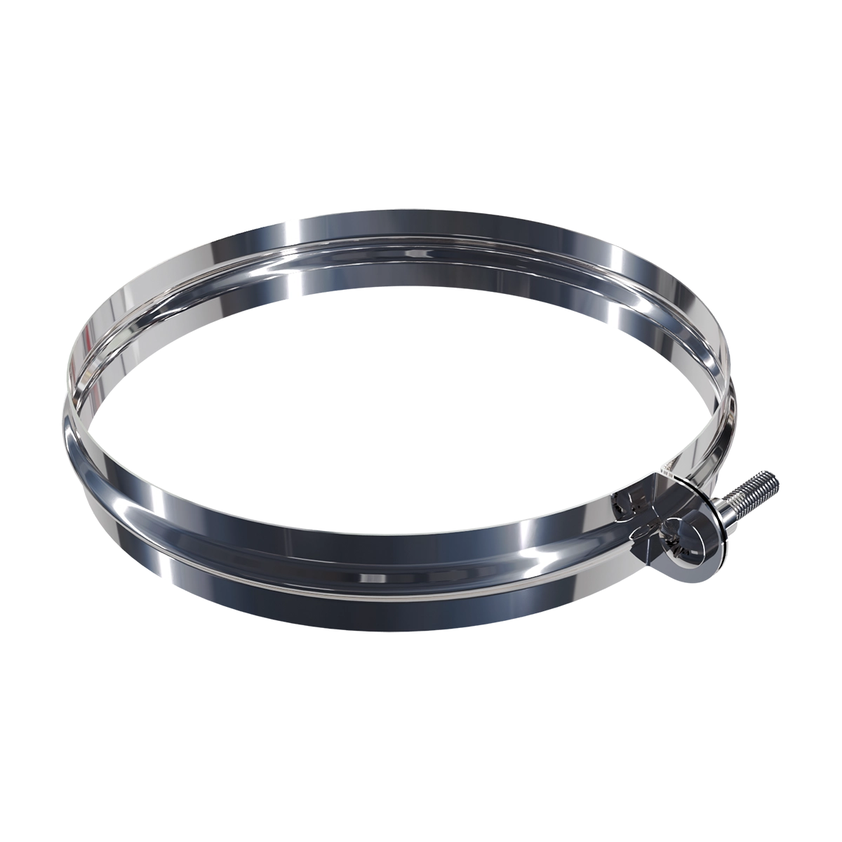 Хомут вузький, нержавіюча сталь Versia-Lux  - фото 1