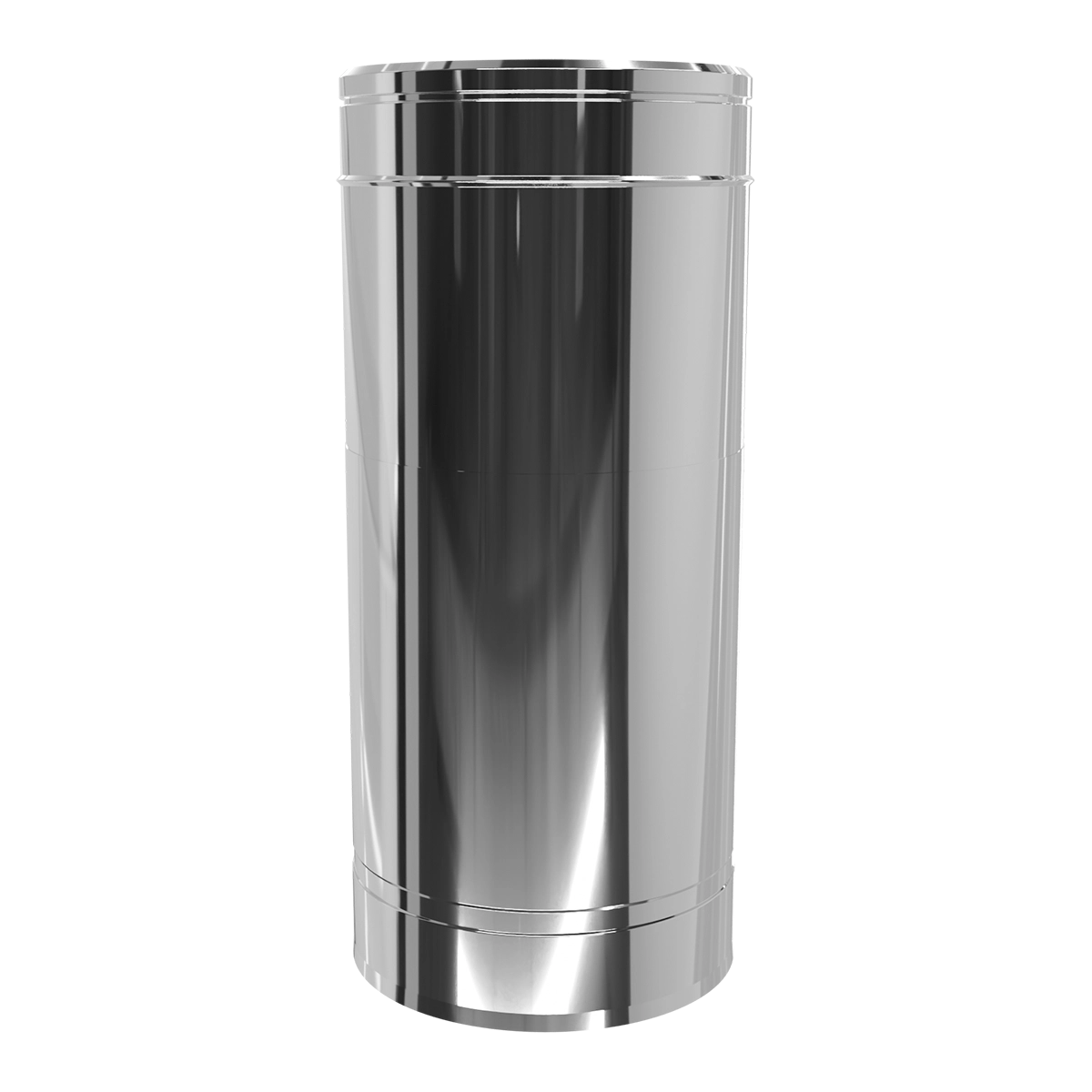 Труба-подовжувач двостінна 0.3-0.5 м, нержавіюча сталь + нержавіючий кожух Versia-Lux  - фото 6