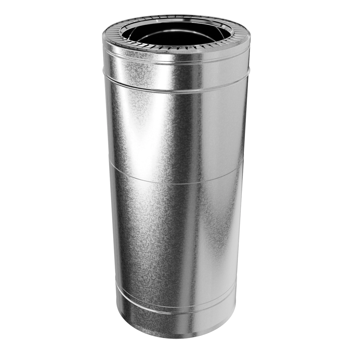 Труба-подовжувач двостінна 0.3-0.5 м, нержавіюча сталь + оцинкований кожух Versia-Lux  - фото 5