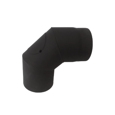 Коліно 90° з прочисткою з чорної сталі