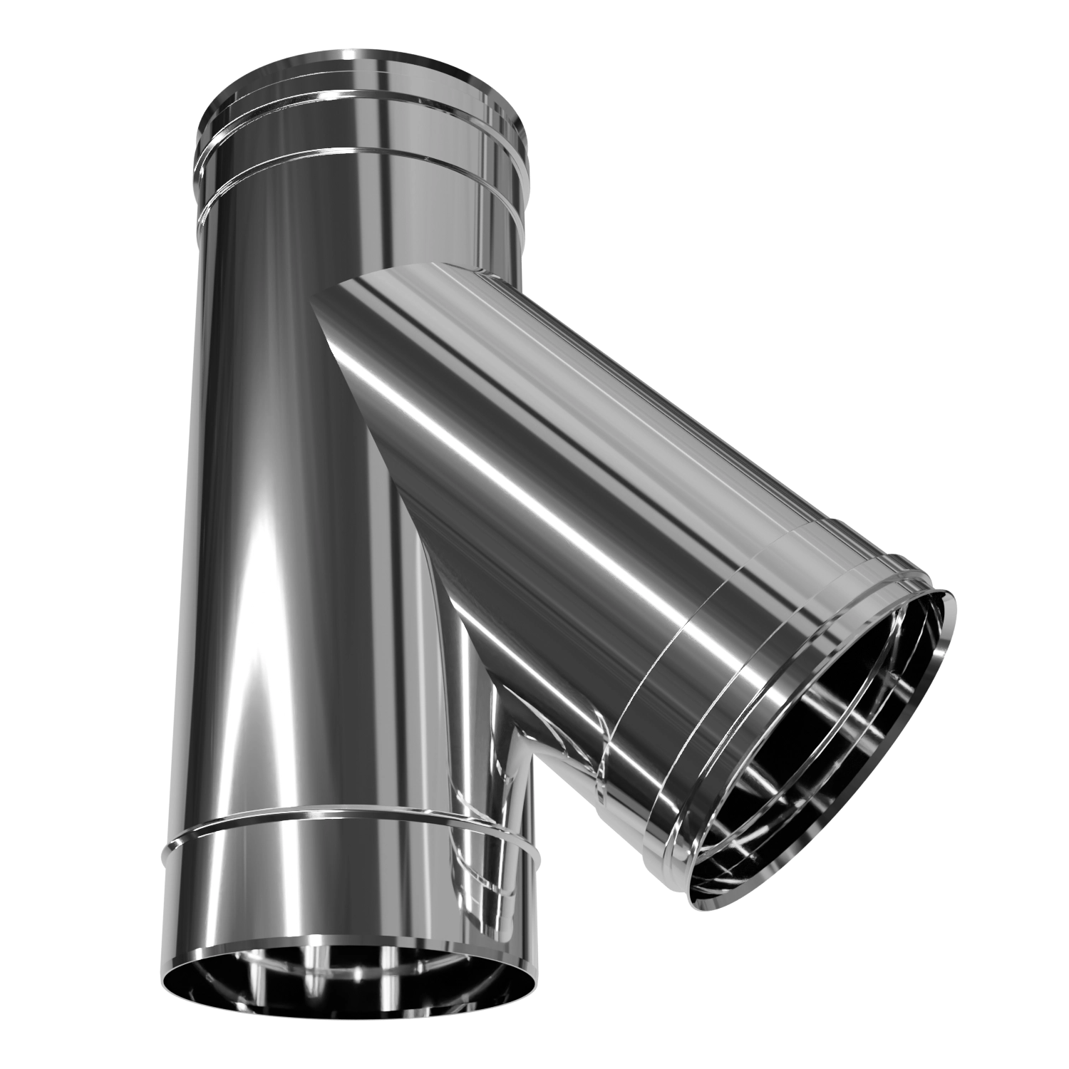 Трійник 45°, нержавіюча сталь Versia-Lux  - фото 3