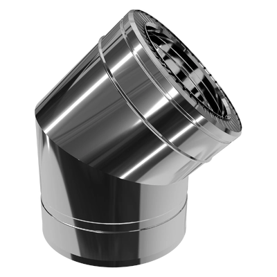 Коліно 45° двостінне